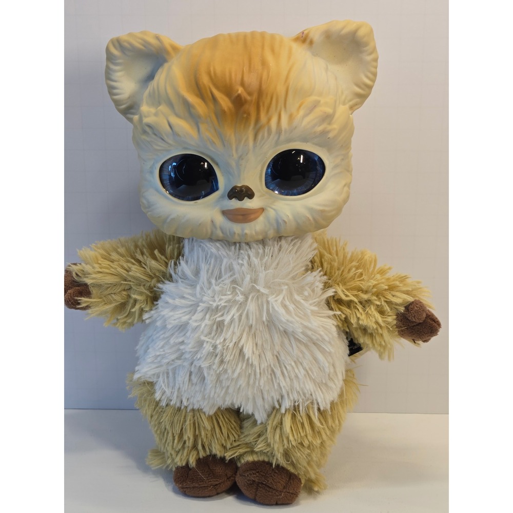 Mattel Star Wars Galactic Pals Girl Ewok Plush 2022 Soft Body Plastic Head 10"